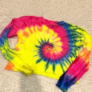 Tie Dye Cropped Long Sleeve